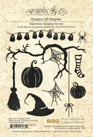 Halloween Hanging - Graphic 45 Die Set