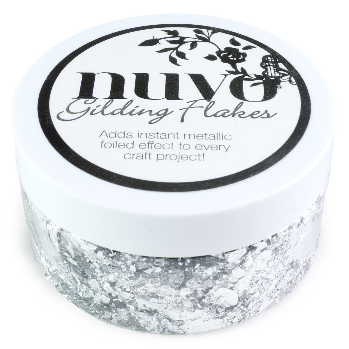 Nuvo Gilding Flakes 6.8oz-Silver Bullion
