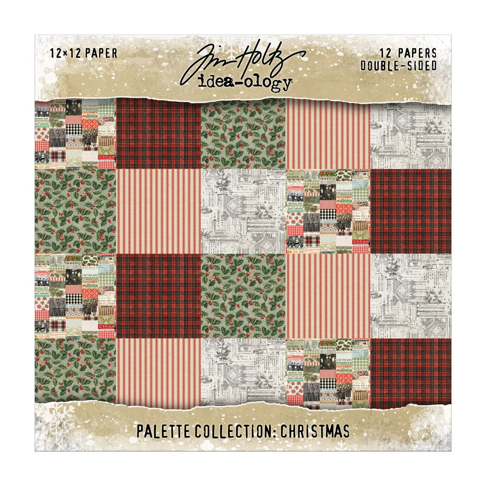 Christmas - Idea-Ology Palette Paper Collection 12x12 by Tim Holtz