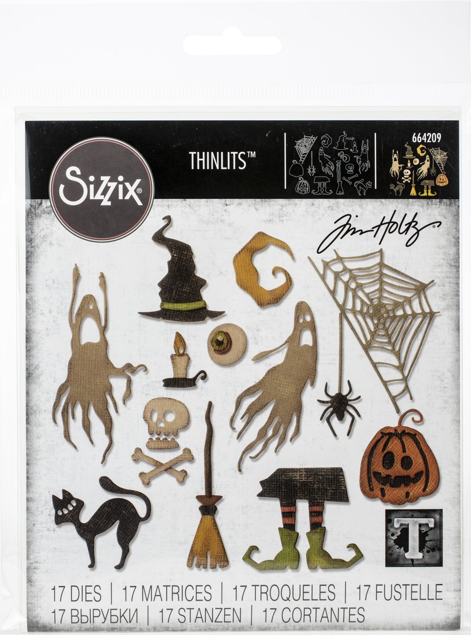 Bild von Sizzix Thinlits Dies By Tim Holtz 17/Pkg-Frightful Things