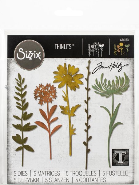 Bild von Sizzix Thinlits Dies By Tim Holtz-Wildflower Stems #1