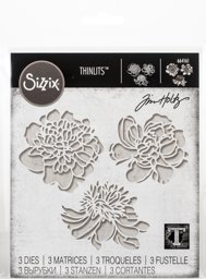 Bild von Sizzix Thinlits Dies By Tim Holtz-Cutout Blossoms