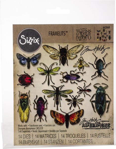 Bild von Sizzix Framelits Dies By Tim Holtz 14/Pkg-Entomology