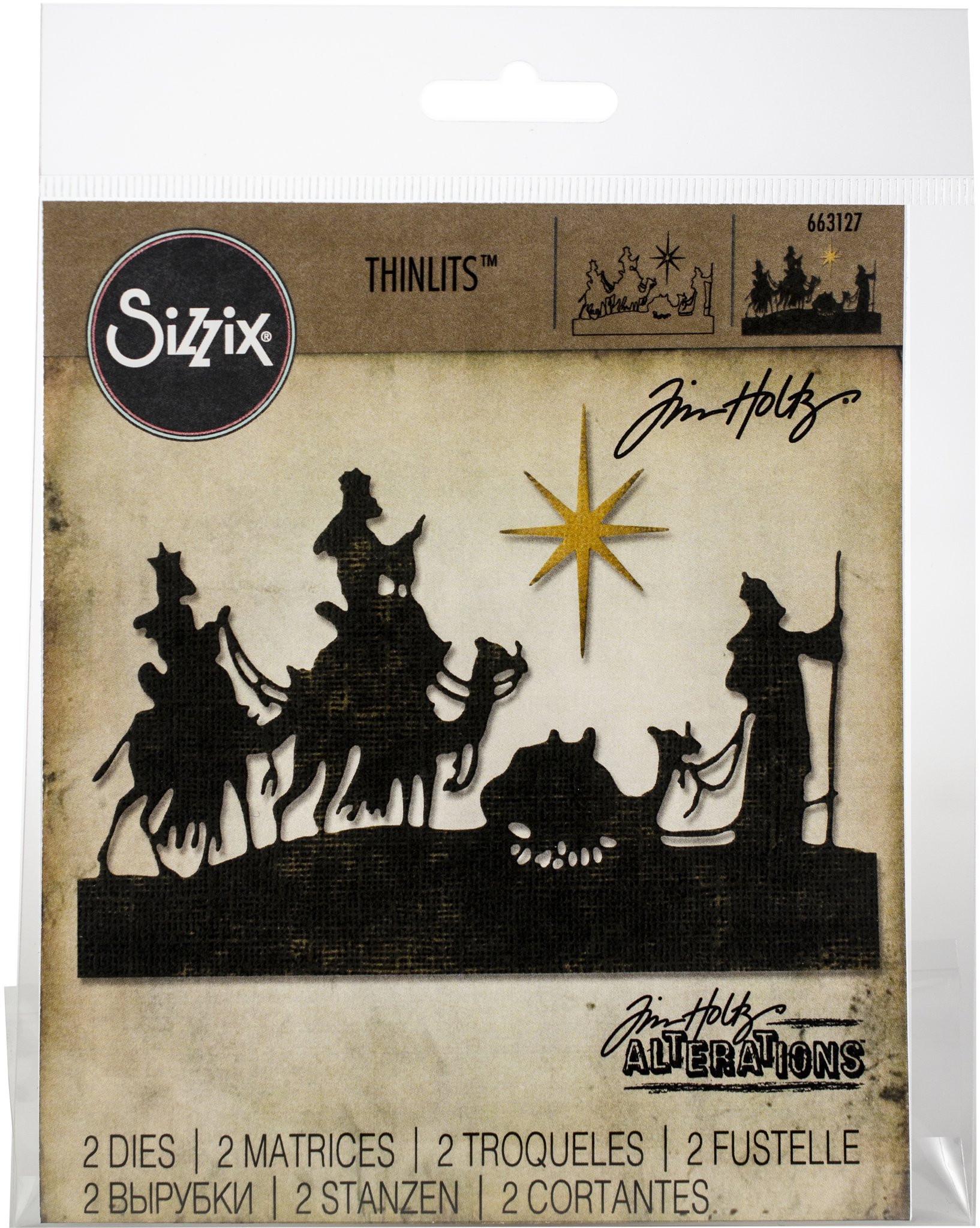 Bild von Sizzix Thinlits Dies By Tim Holtz 2/Pkg-Wise Men