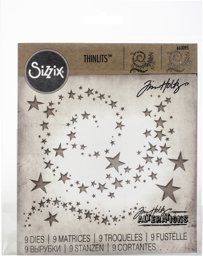 Bild von Sizzix Thinlits Dies By Tim Holtz 9/Pkg-Swirling Stars