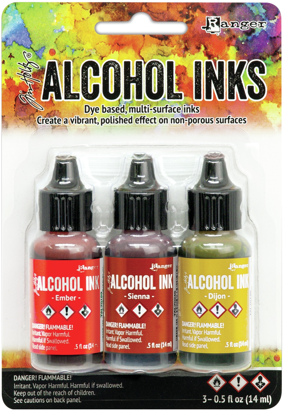 Bild von Tim Holtz Alcohol Ink .5oz 3/Pkg-Orange/Yellow Spectrum