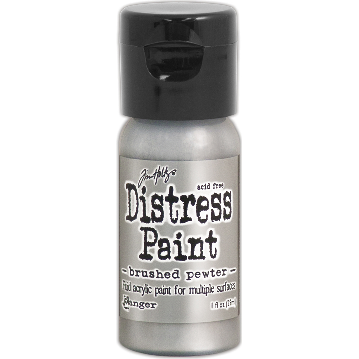 Bild von Tim Holtz Distress Paint Flip Top 1oz-Brushed Pewter