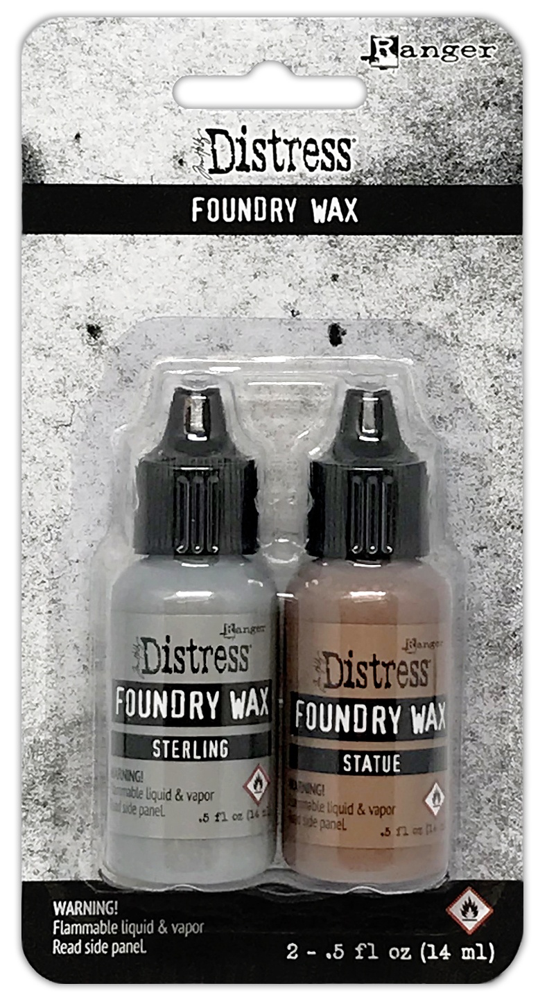 Bild von Tim Holtz Distress Foundry Wax Kit-Sterling/Statue