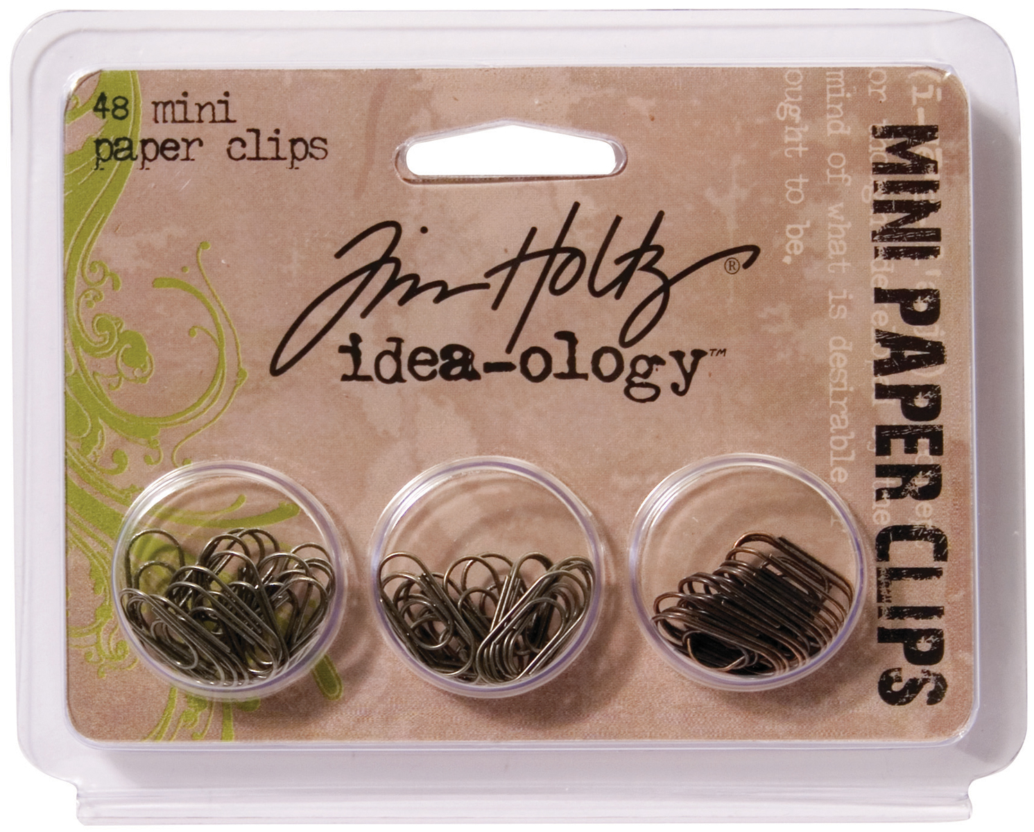 Bild von Idea-Ology Metal Paper Clips .625" 48/Pkg-Antique Nickel, Brass & Copper