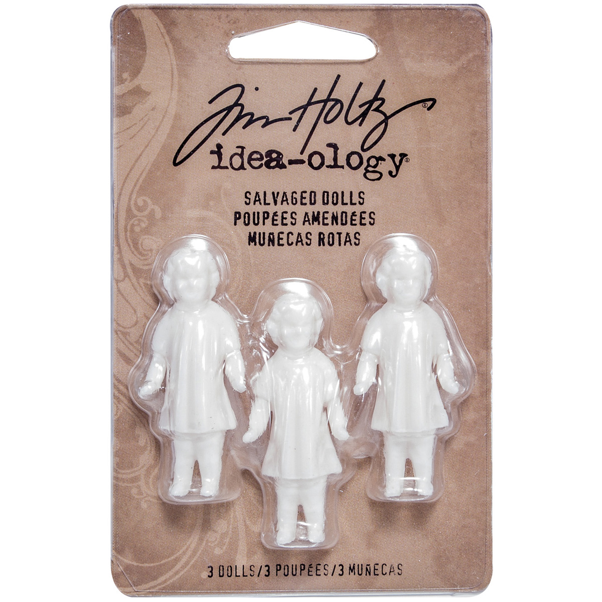 Bild von Idea-Ology Salvaged Dolls 3/Pkg-1.75"