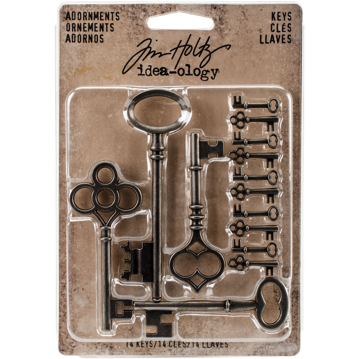 Bild von Idea-Ology Metal Adornments 14/Pkg-Silver Keys