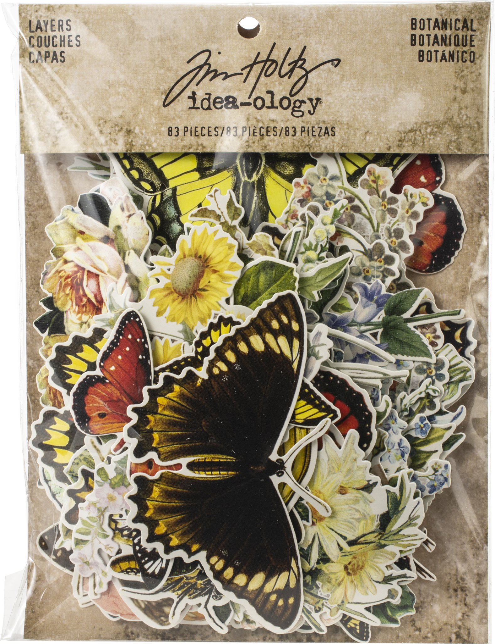 Bild von Idea-Ology Layers Die-Cuts 83/Pkg-Botanical .75"X1" To 6.5"X2"