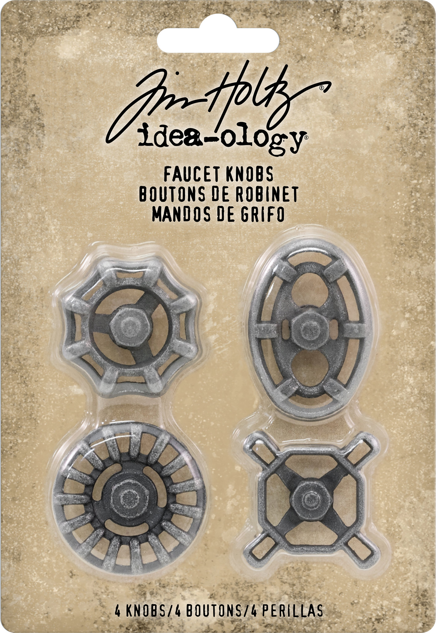 Bild von Idea-Ology Metal Faucet Knobs 4/Pkg-