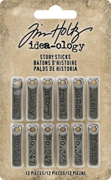 Bild von Idea-Ology Metal Story Sticks .25"X1" 12/Pkg- 