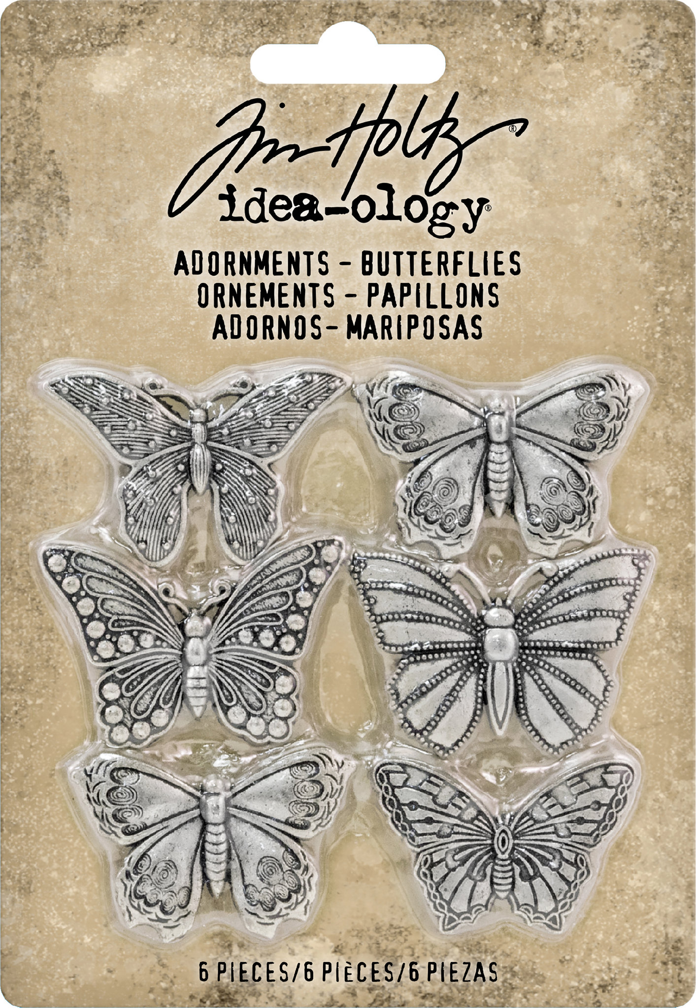 Bild von Idea-Ology Metal Adornments 1" 6/Pkg-Butterflies