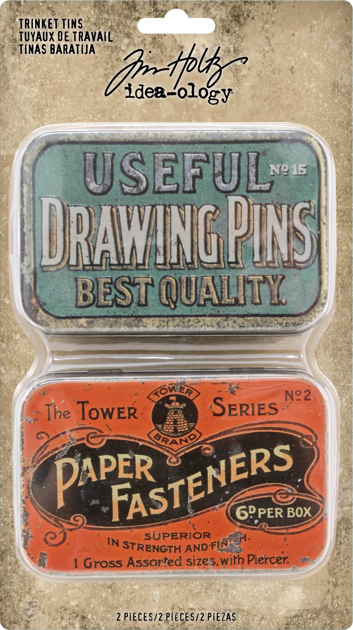Bild von Idea-Ology Metal Trinket Tins 2/Pkg- 