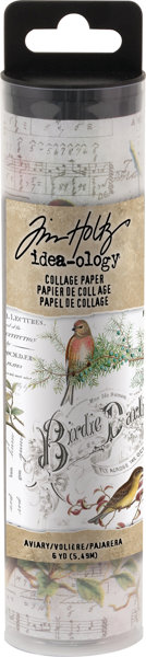 Bild von Idea-Ology Collage Paper 6"X6yds-Aviary