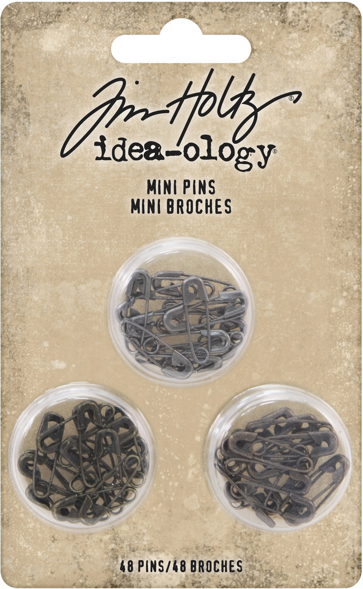 Bild von Idea-Ology Mini Metal Safety Pins 48/Pkg-3 Colors