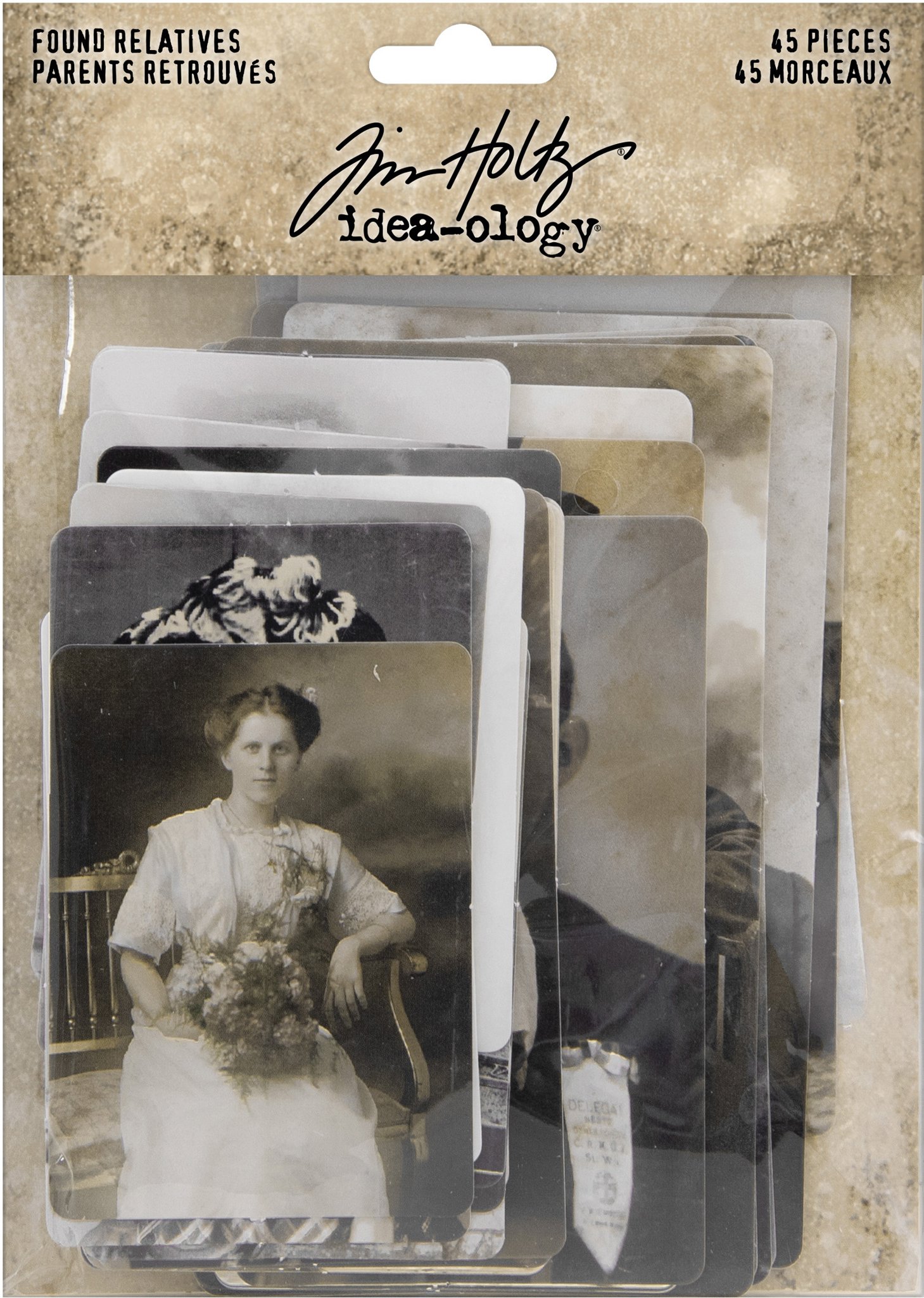 Bild von Idea-Ology Found Relative Vintage Portraits 45/Pkg-