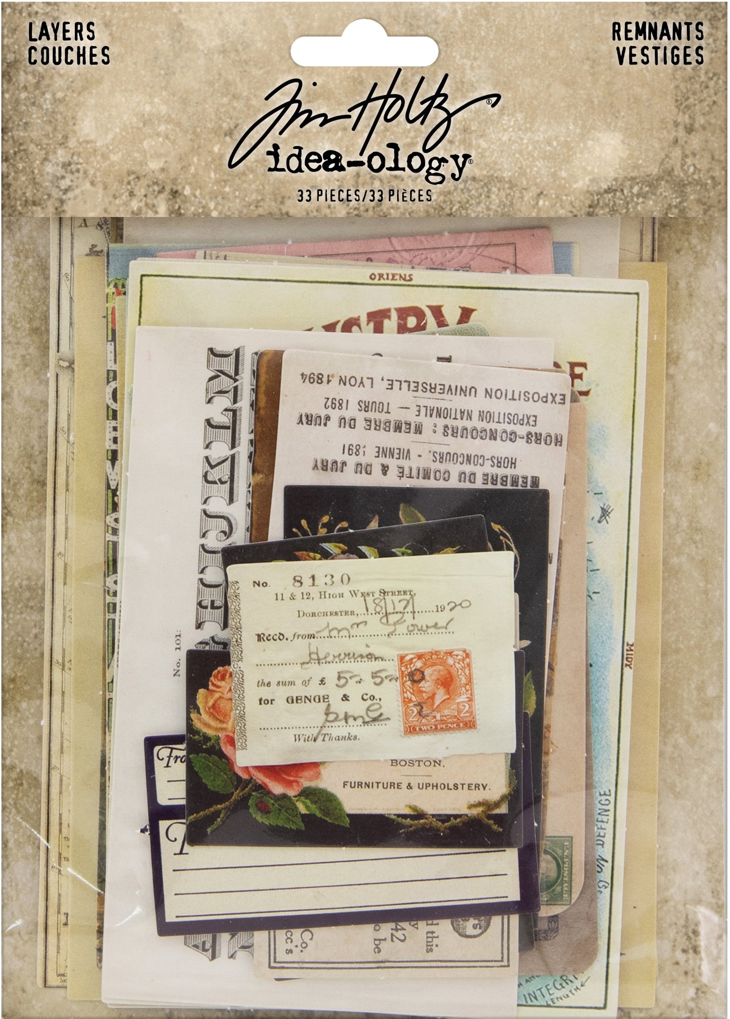 Bild von Idea-Ology Layers Remnants 33/Pkg-Paper