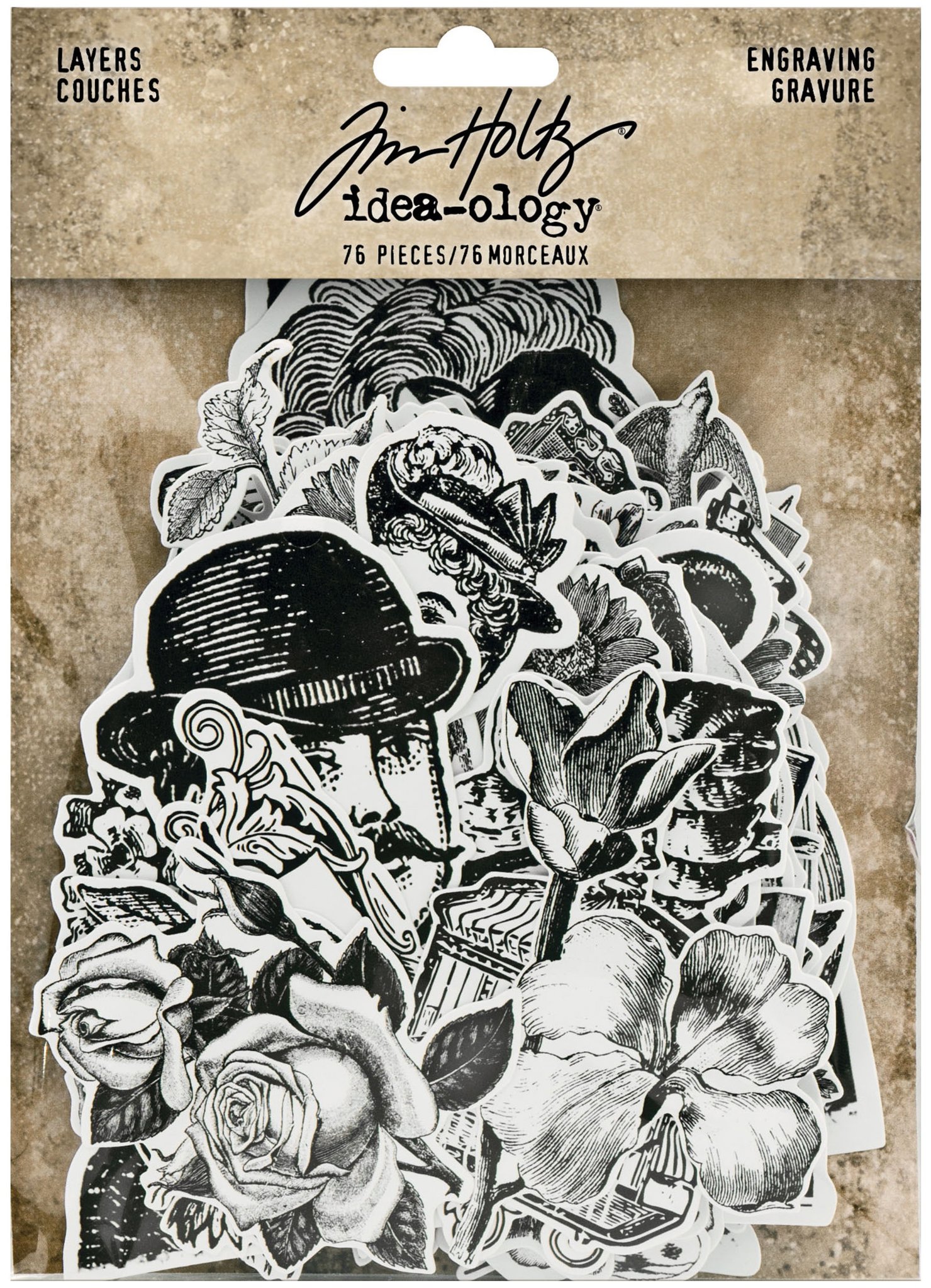 Bild von Idea-Ology Layers Die-Cuts 76/Pkg-Engraving