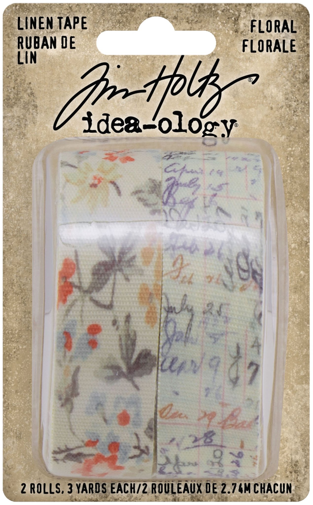 Bild von Idea-Ology Linen Tape 1"X3yd 2/Pkg-Floral