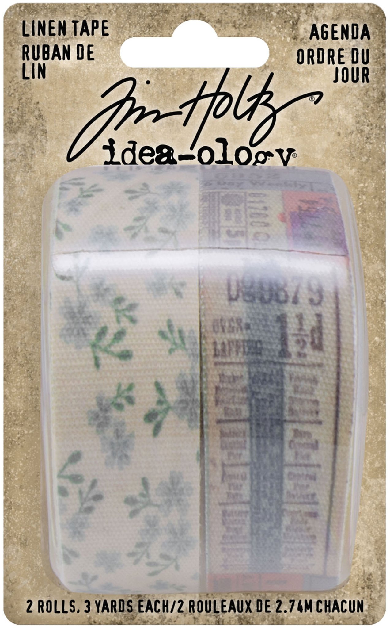 Bild von Idea-Ology Linen Tape 1"X3yd 2/Pkg-Agenda