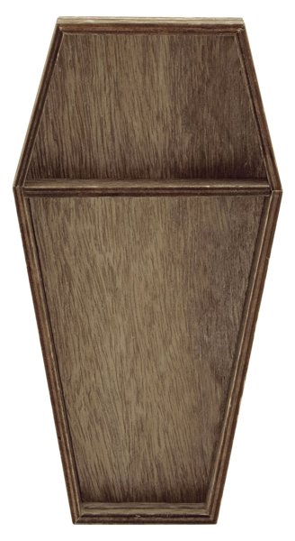 Bild von Idea-Ology Wooden Vignette Coffin Tray- 