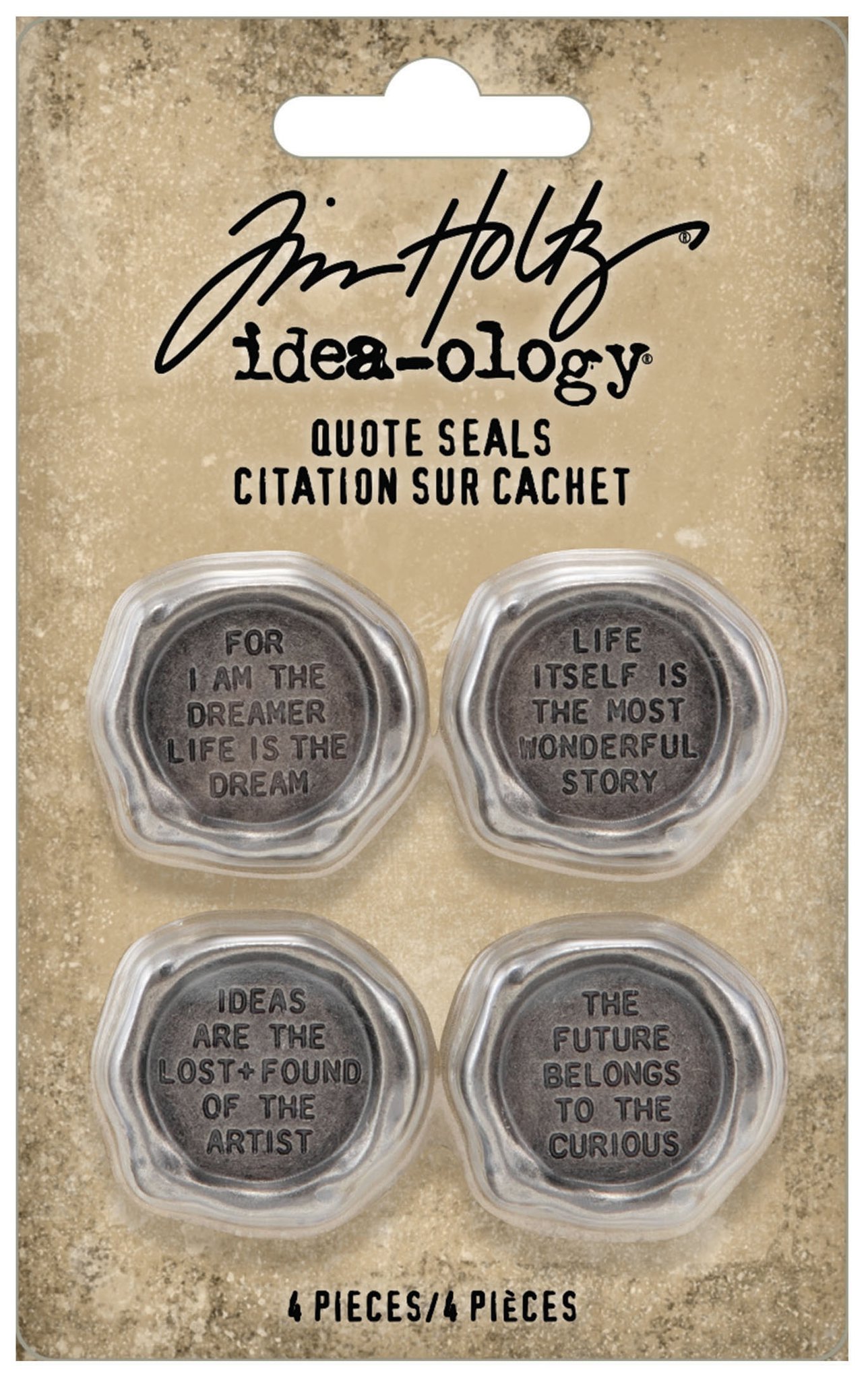 Bild von Idea-Ology Metal Quote Seals 4/Pkg-