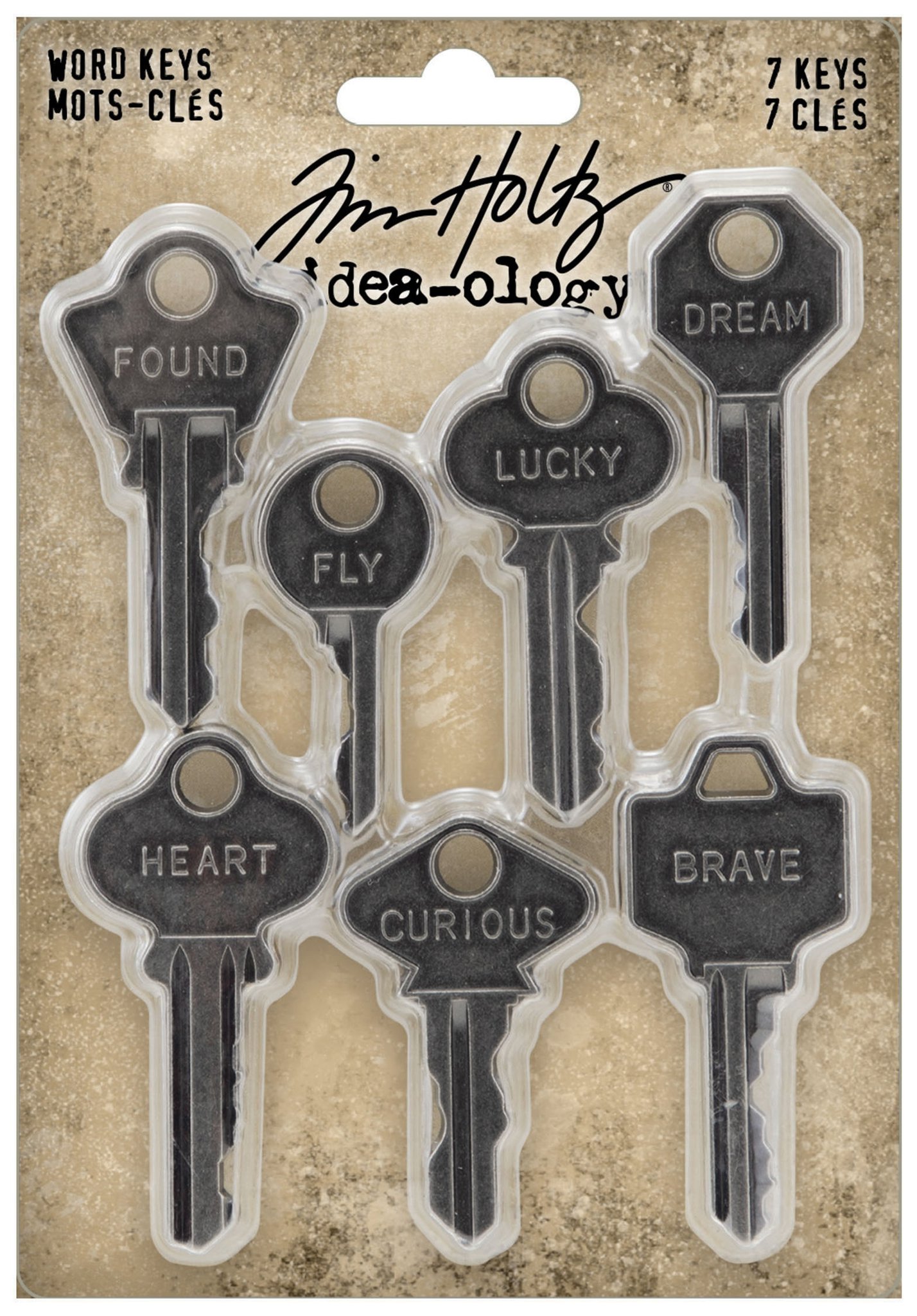 Bild von Idea-Ology Metal Word Keys 7/Pkg-