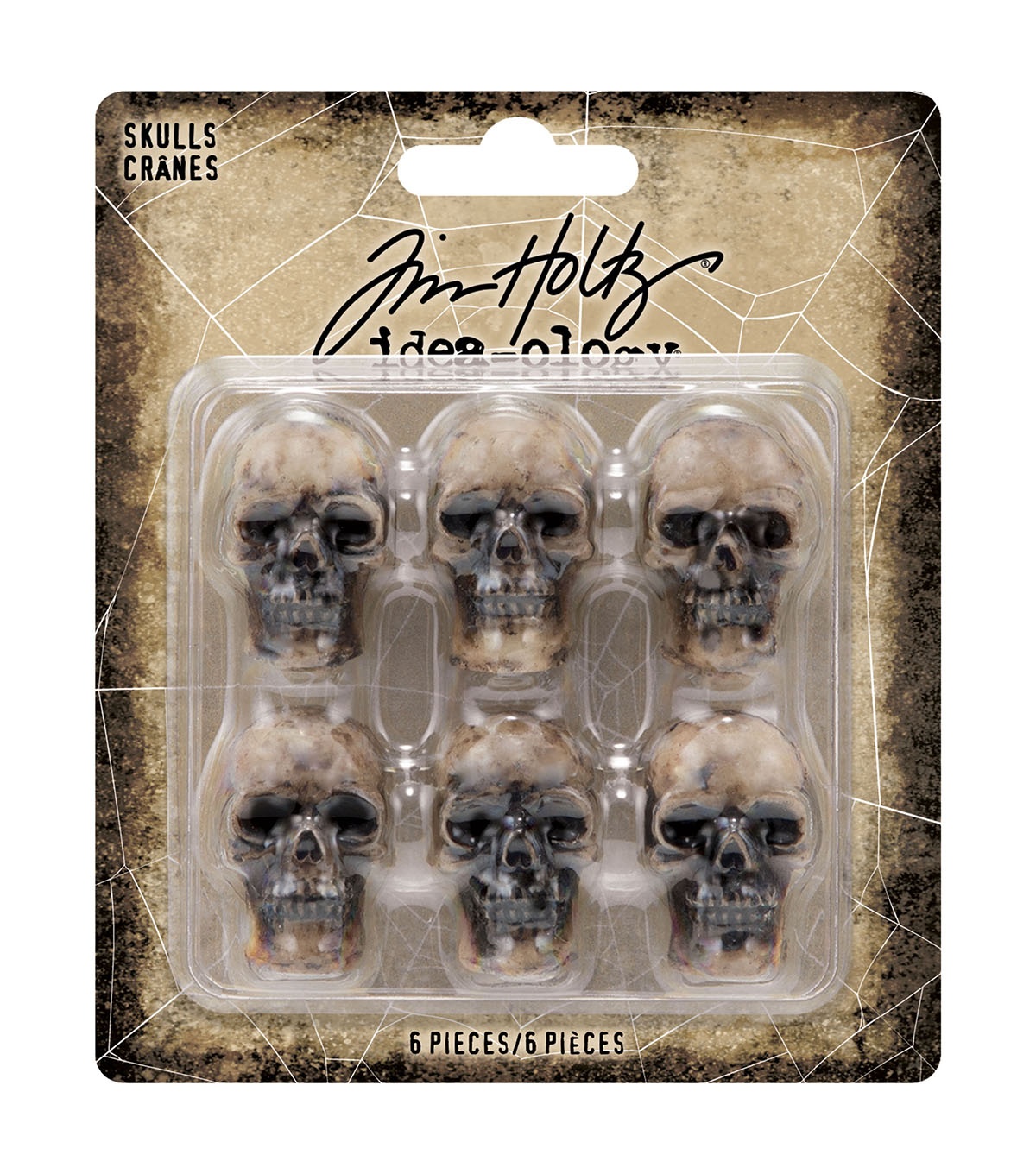 Bild von Idea-Ology Resin Skulls 6/Pkg-