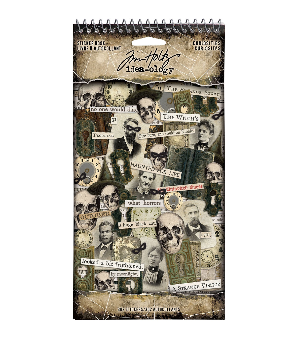 Bild von Idea-Ology Spiral Bound Sticker Book 4.5"X8.5"-Curiosities