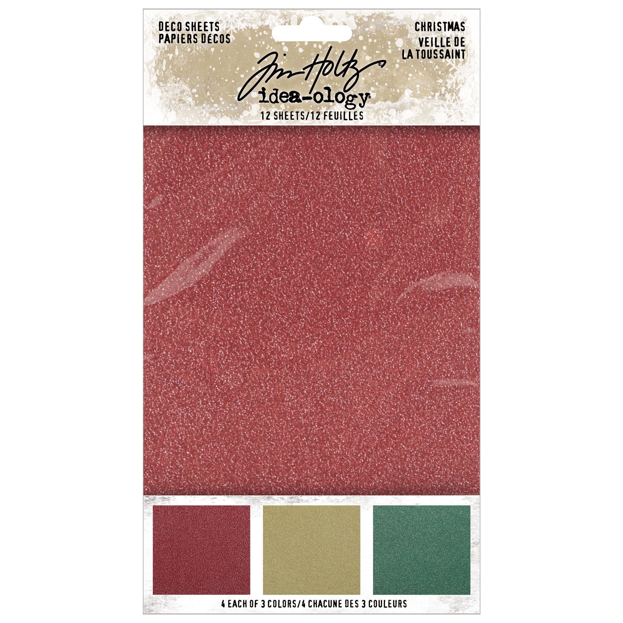 Bild von Idea-Ology Adhesive Deco Sheets 4"X6" 12/Pkg-Christmas