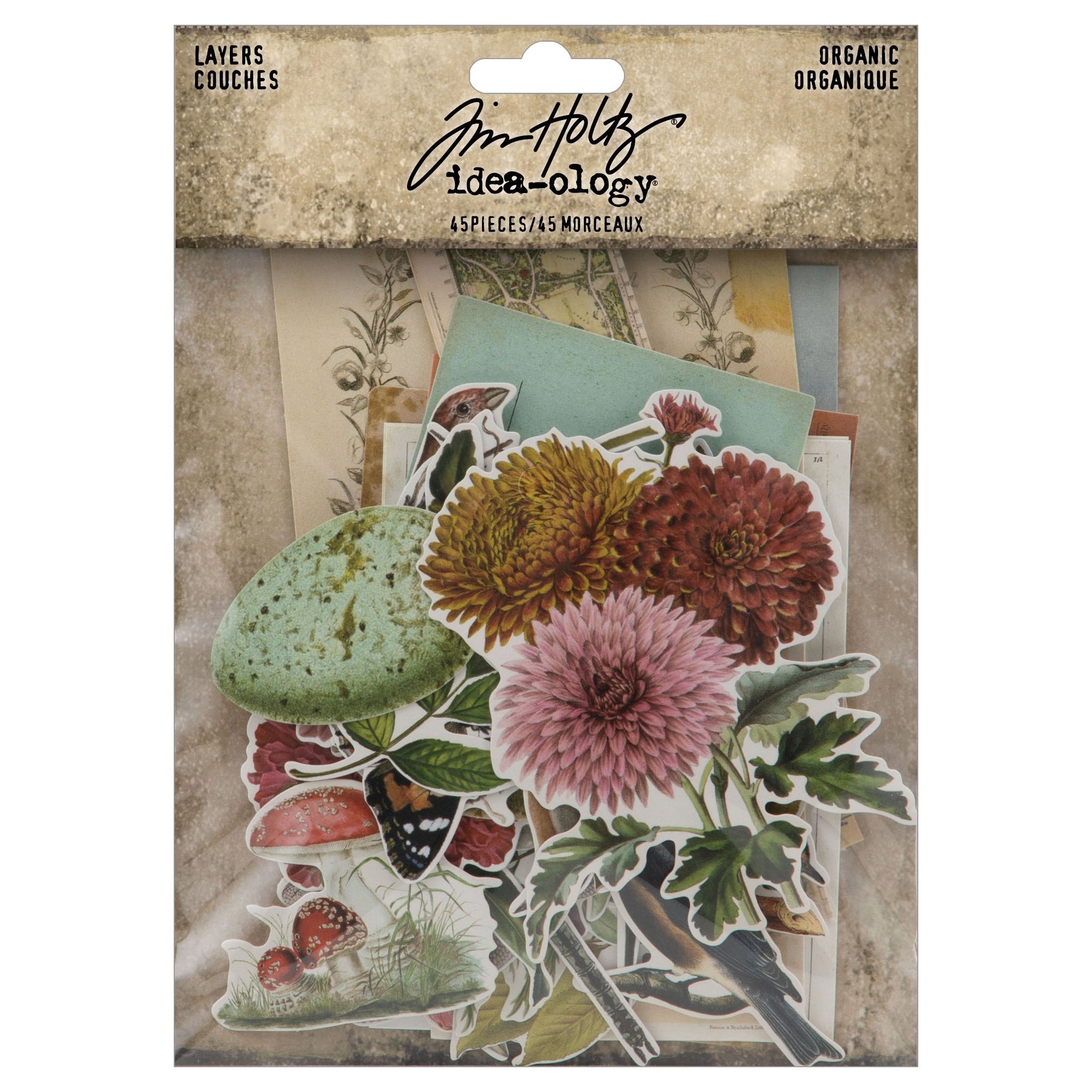 Bild von Idea-Ology Layers Die-Cuts 45/Pkg-Organic