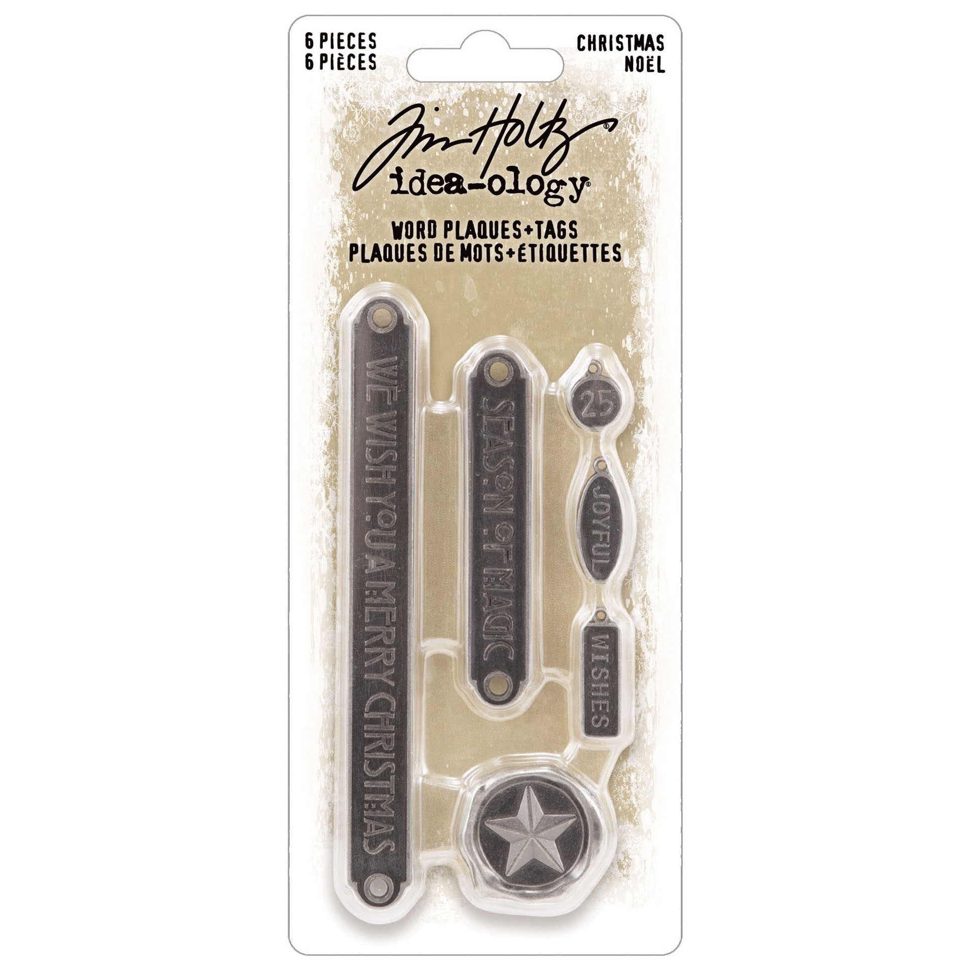 Bild von Tim Holtz IDEA-OLOGY Word Plaque - CHRISTMAS