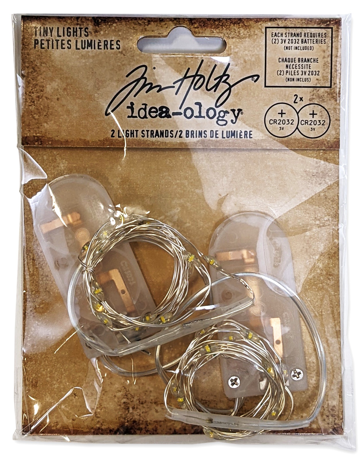 Bild von Idea-Ology Battery Operated Wire Light Strands 2/Pkg-Tiny Lights- Clear (No Batteries)