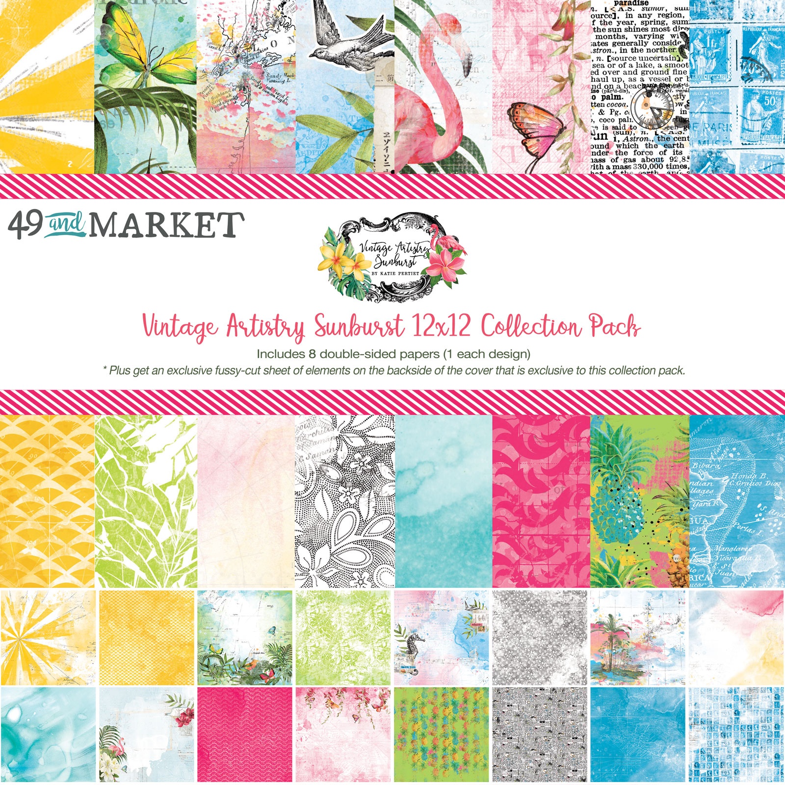 Bild von 49 And Market Collection Pack 12"X12"-Vintage Artistry Sunburst