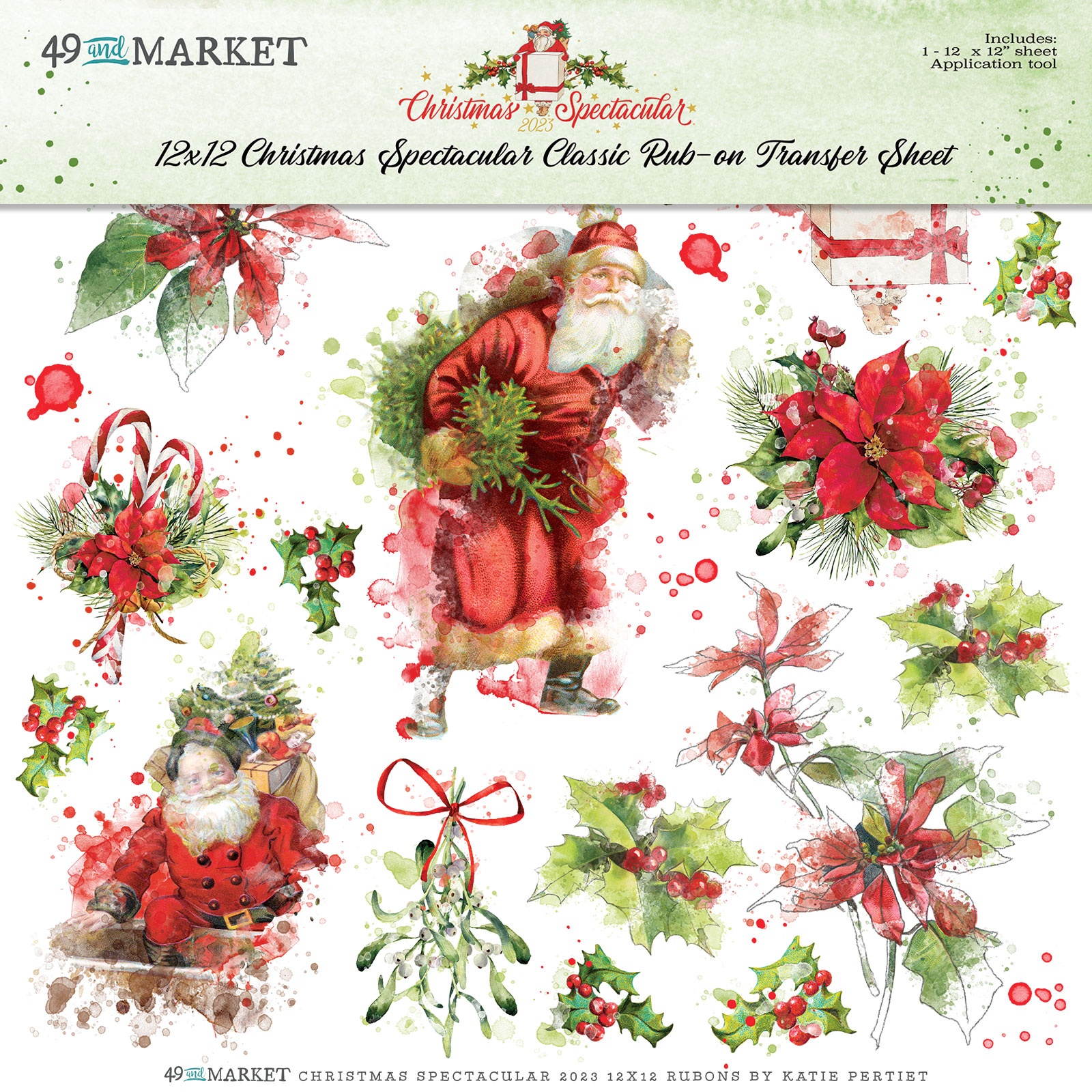 Bild von 49 And Market Rub-Ons 12"X12"-Classic, Christmas Spectacular 2023