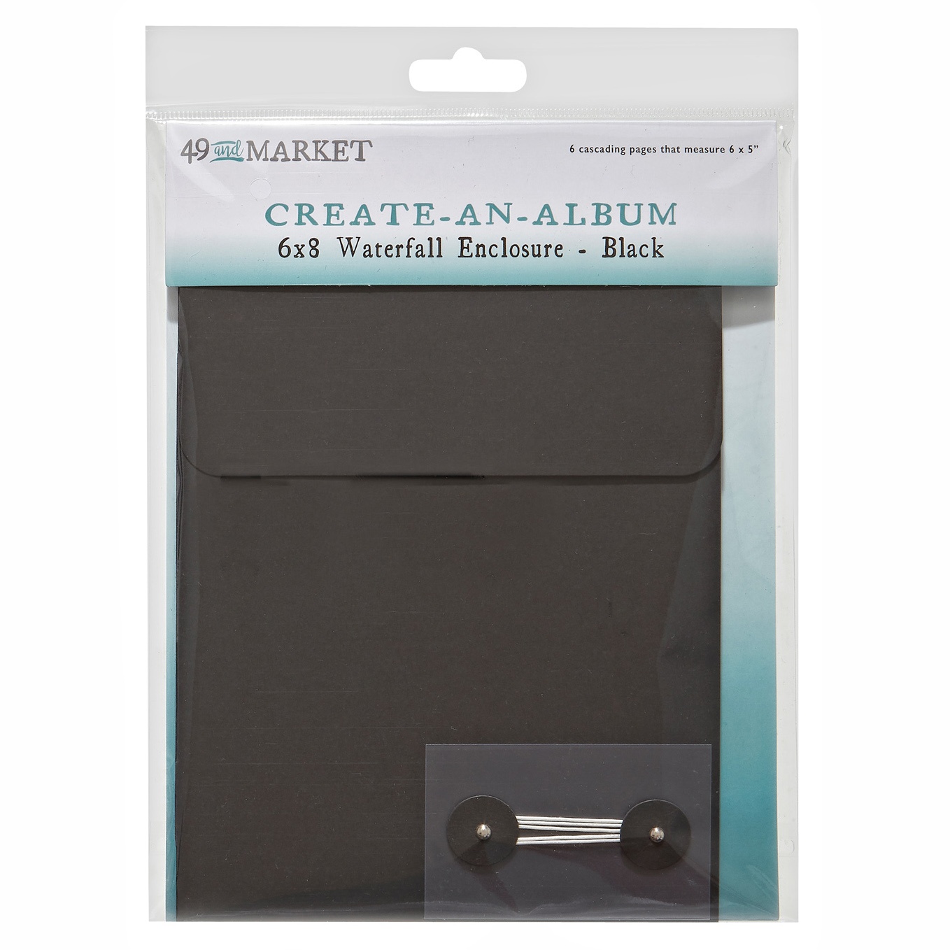 Bild von 49 And Market Create-An-Album Waterfall Enclosure 6"X8"-Black