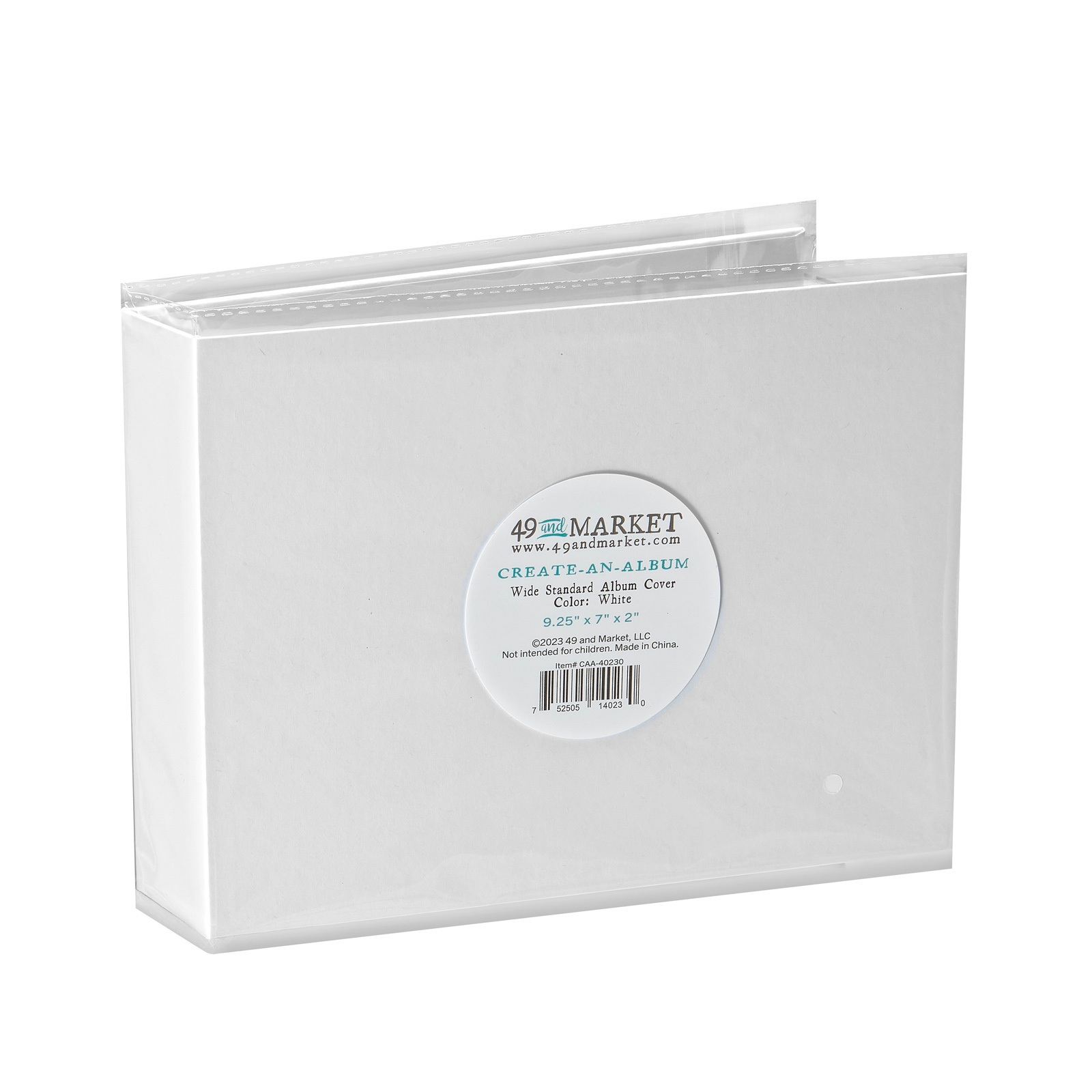 Bild von 49 And Market Create-An-Album Wide Standard Album Cover-White