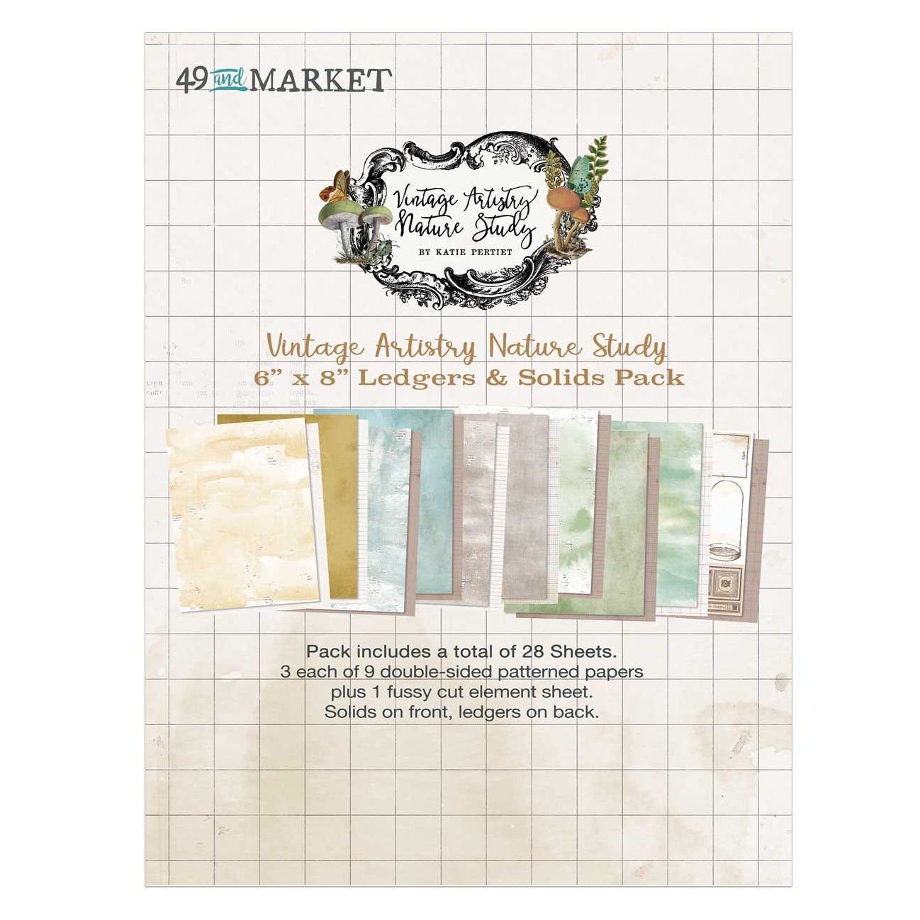 Bild von 49 And Market Collection Pack 6"X8"-Nature Study Ledgers & Solids