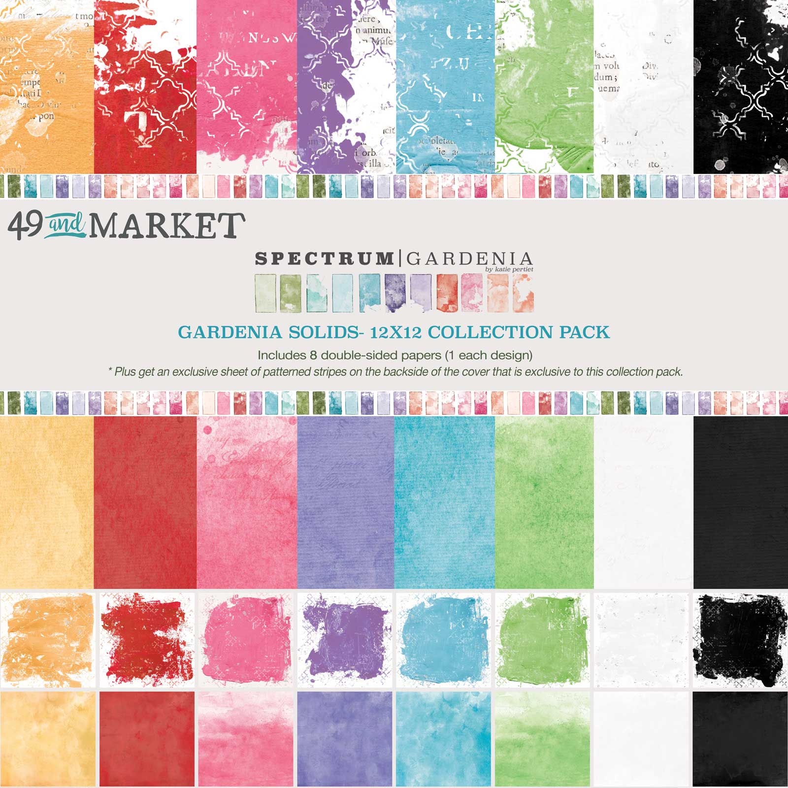 Bild von 49 And Market Collection Pack 12"X12"-Spectrum Gardenia Solids
