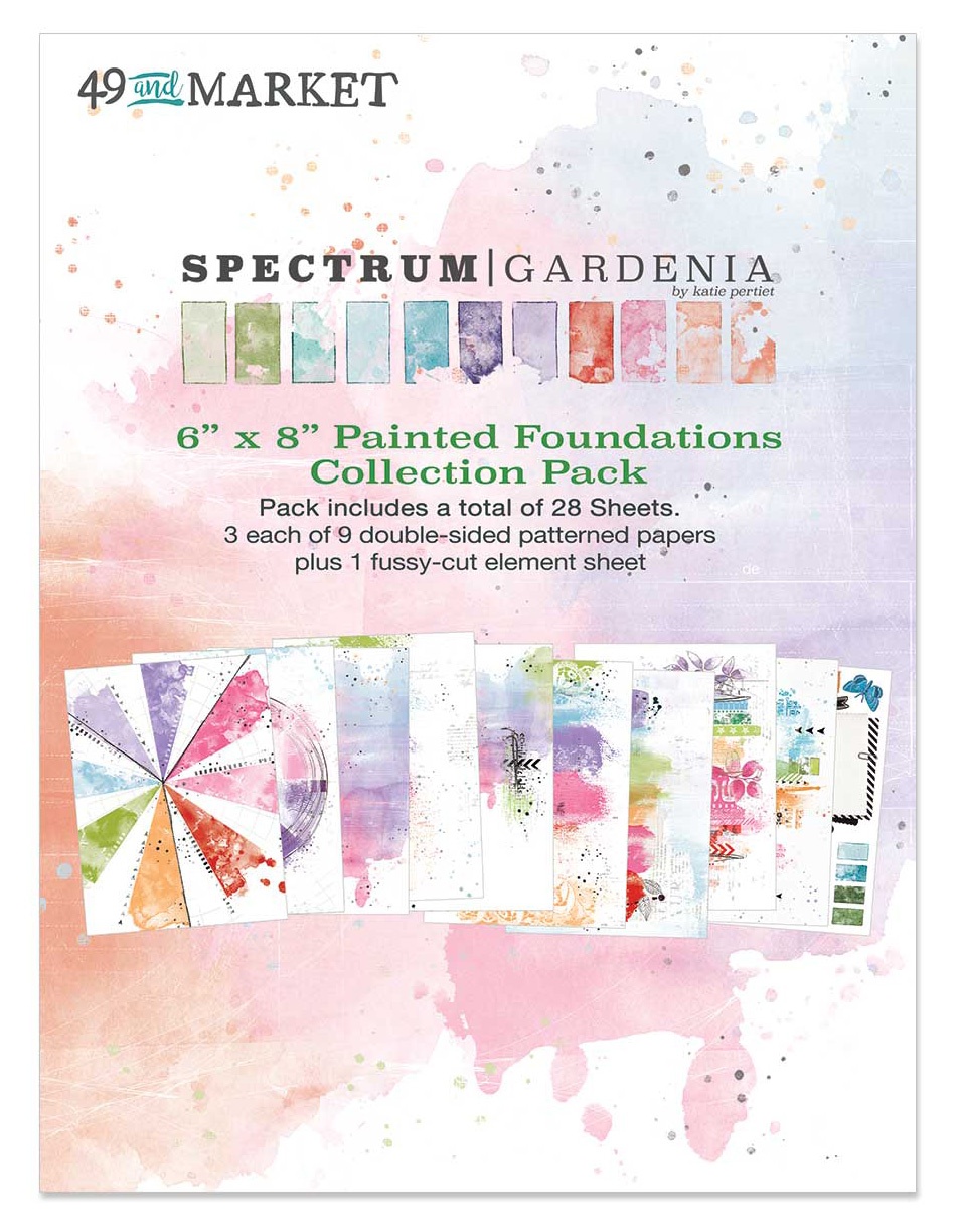 Bild von 49 And Market Collection Pack 6"X8"-Spectrum Gardenia Painted Foundations