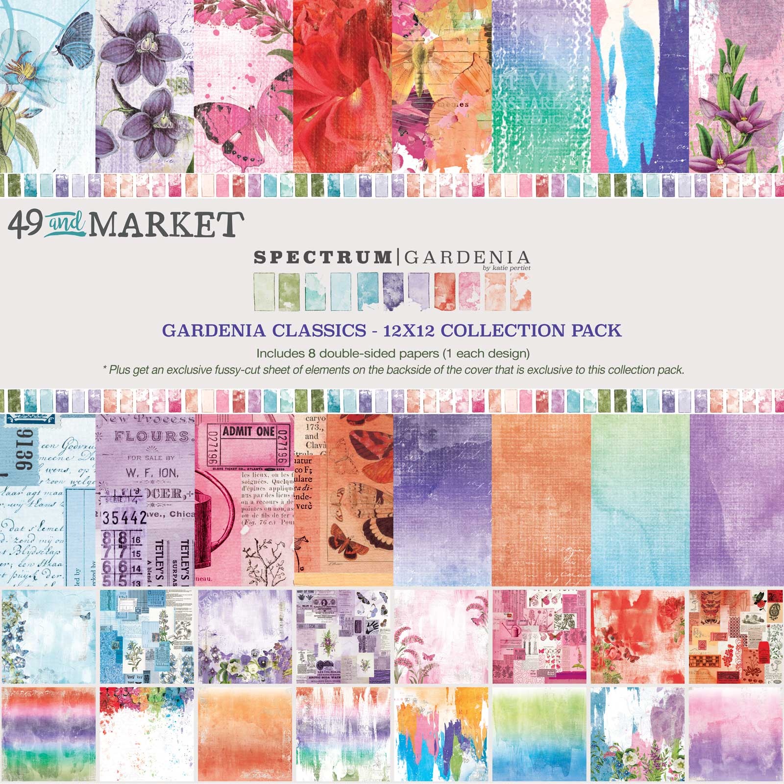 Bild von 49 And Market Collection Pack 12"X12"-Spectrum Gardenia Classics