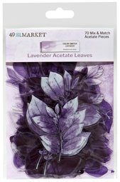 Bild von Color Swatch: Lavender Acetate Leaves- 