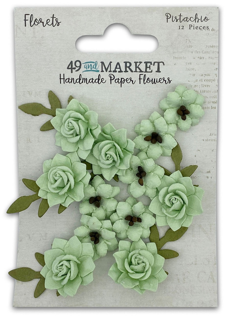 Bild von 49 And Market Florets Paper Flowers-Pistachio