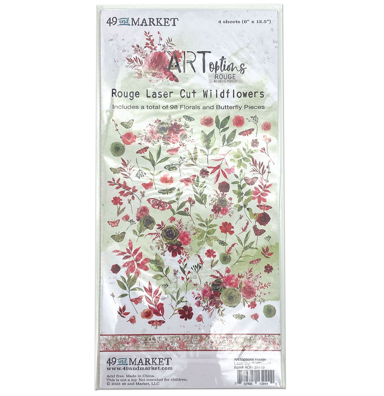 Bild von ARToptions Rouge Laser Cut Outs-Wildflowers