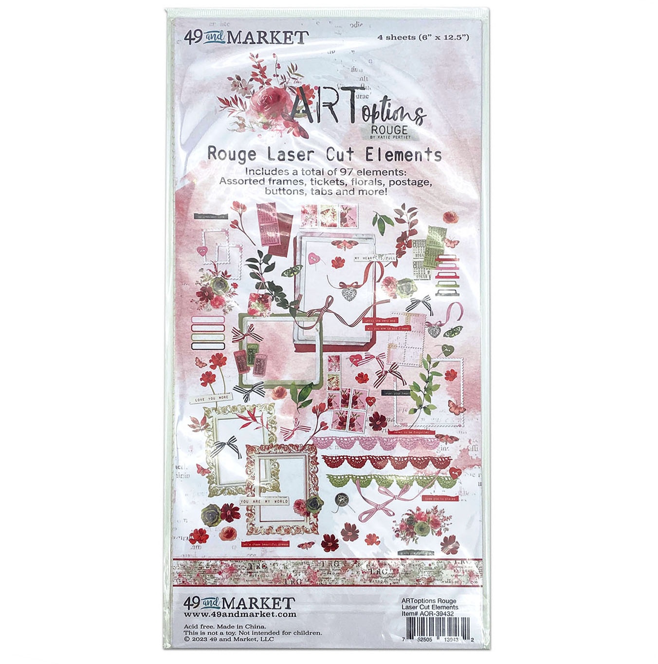Bild von ARToptions Rouge Laser Cut Outs-Elements