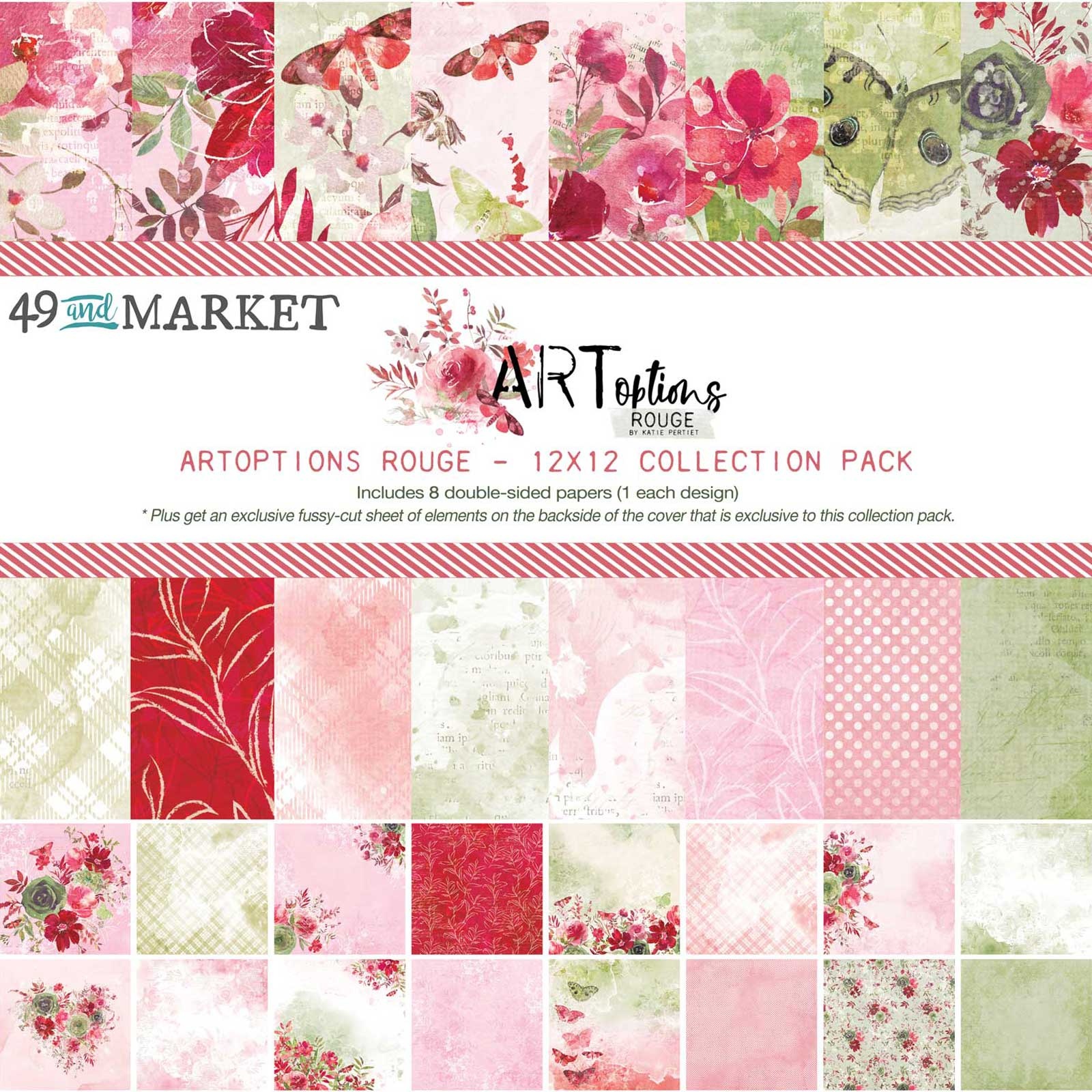 Bild von 49 And Market Collection Pack 12"X12"-ARToptions Rouge