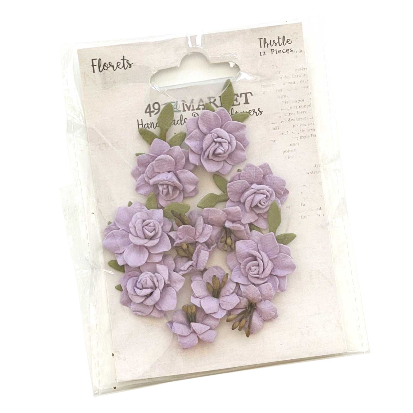 Bild von 49 And Market Florets Paper Flowers-Thistle